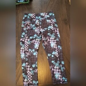 Constantly Varied Gear Skull and Plaid Skulls Leggings - Black and Blue